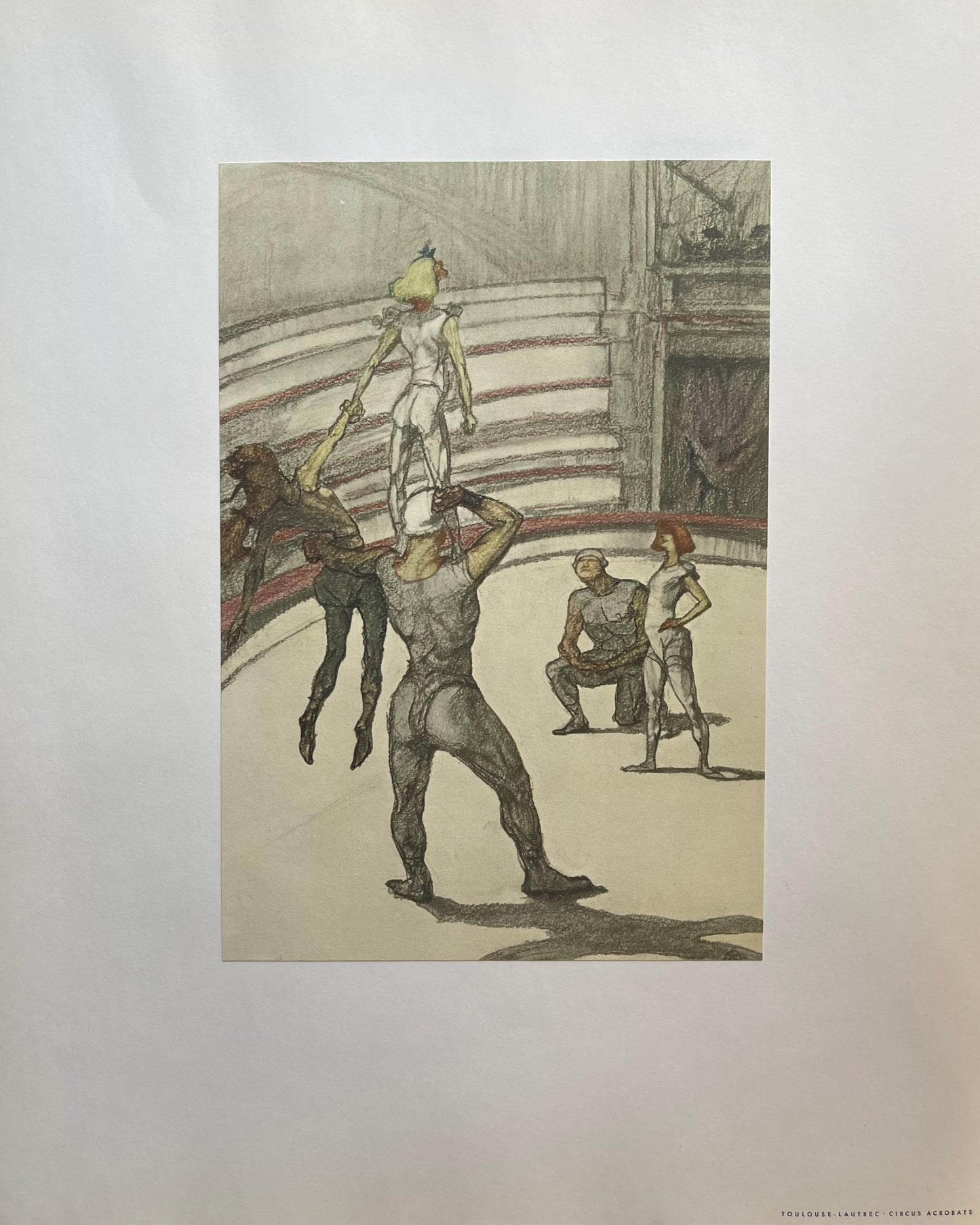 Henri De Toulouse-Lautrec, Circus Acrobats, Henri De Toulouse-Lautrec, At The Circus, Lithograph