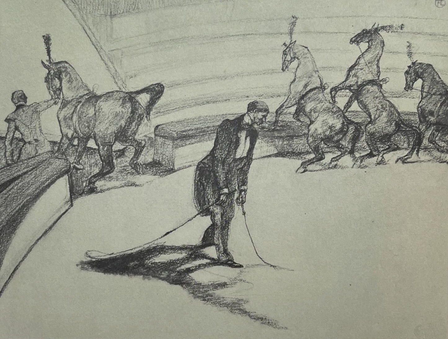 Henri De Toulouse-Lautrec, Performing Horses, Henri De Toulouse-Lautrec, At The Circus, Lithograph