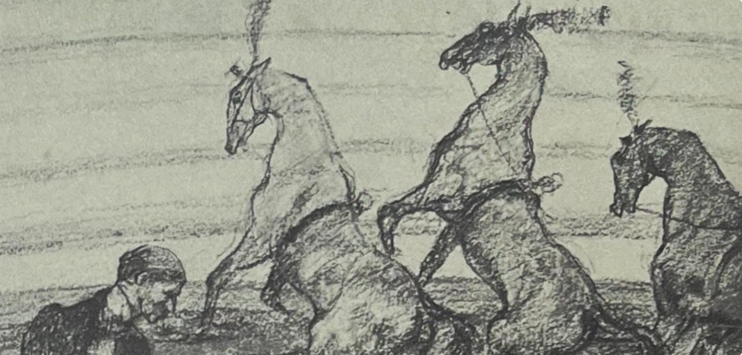 Henri De Toulouse-Lautrec, Performing Horses, Henri De Toulouse-Lautrec, At The Circus, Lithograph