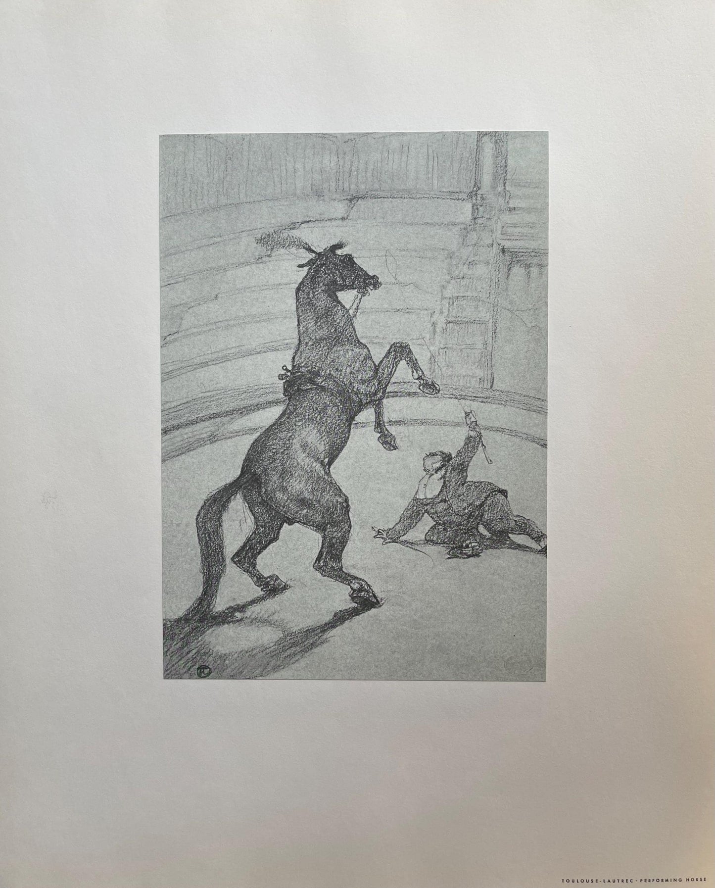 Henri De Toulouse-Lautrec, Performing Horse, Henri De Toulouse-Lautrec, At The Circus, Lithograph