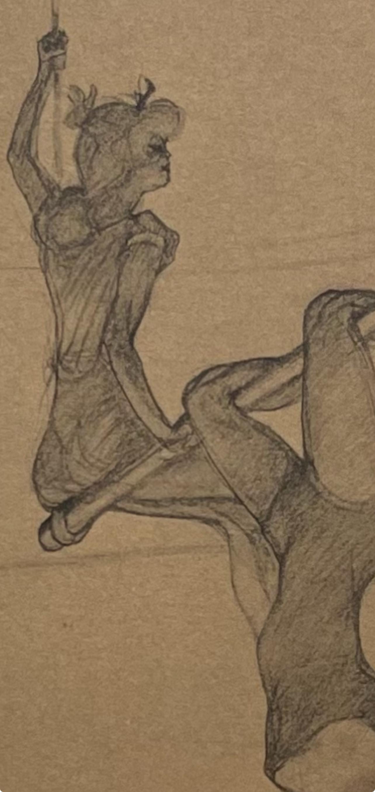 Henri De Toulouse-Lautrec, The Flying Trapeze, Henri De Toulouse-Lautrec, At The Circus, Lithograph