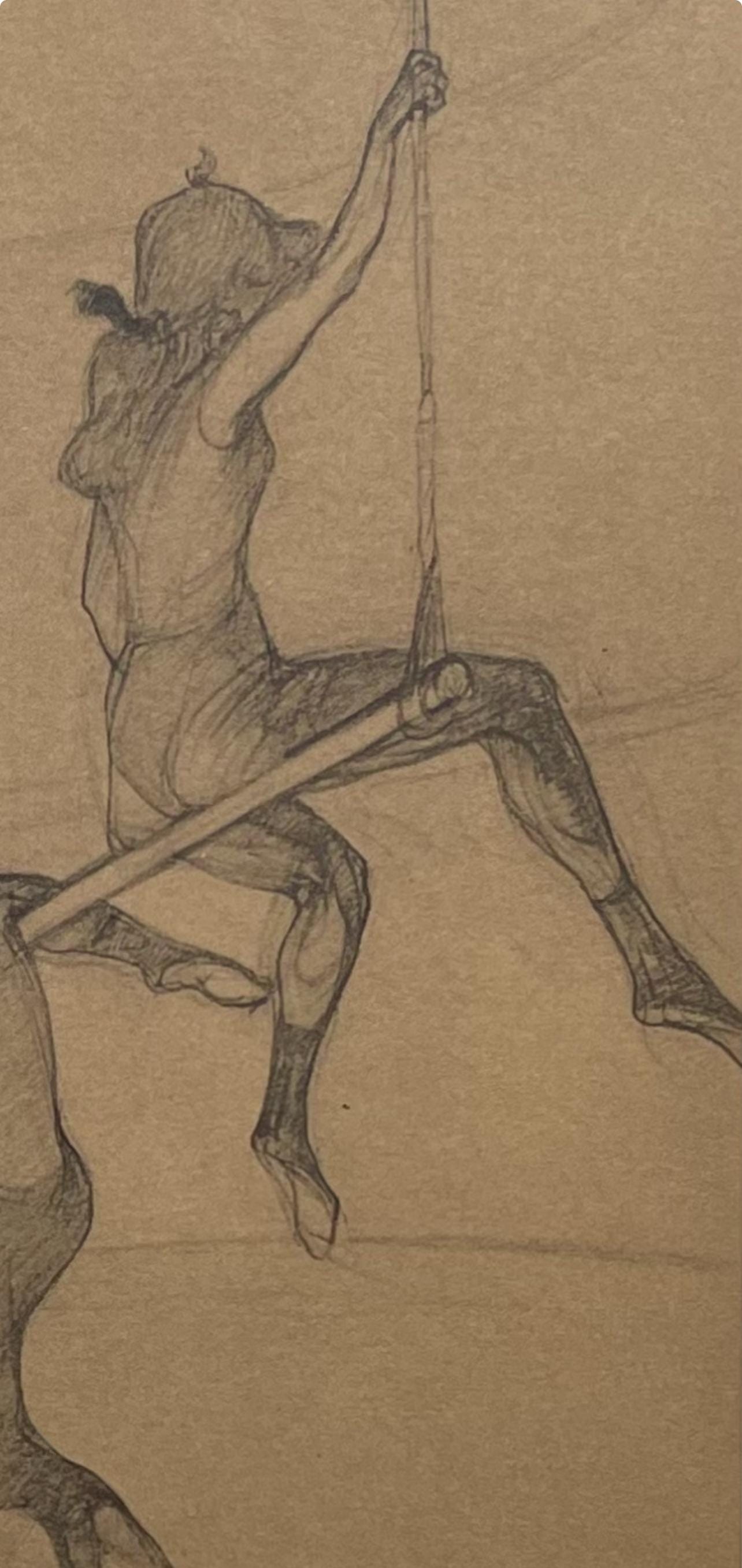 Henri De Toulouse-Lautrec, The Flying Trapeze, Henri De Toulouse-Lautrec, At The Circus, Lithograph