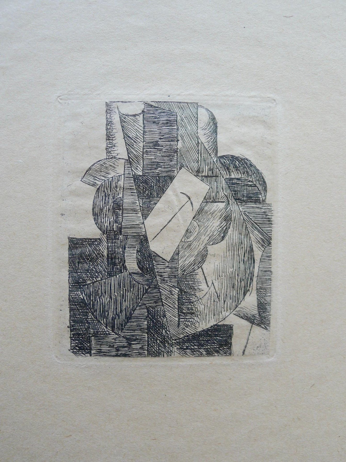 Pablo Picasso, L'Homme Au Chapeau (Bloch 29; Baer 42; Cramer 46), Du Cubisme, Etching