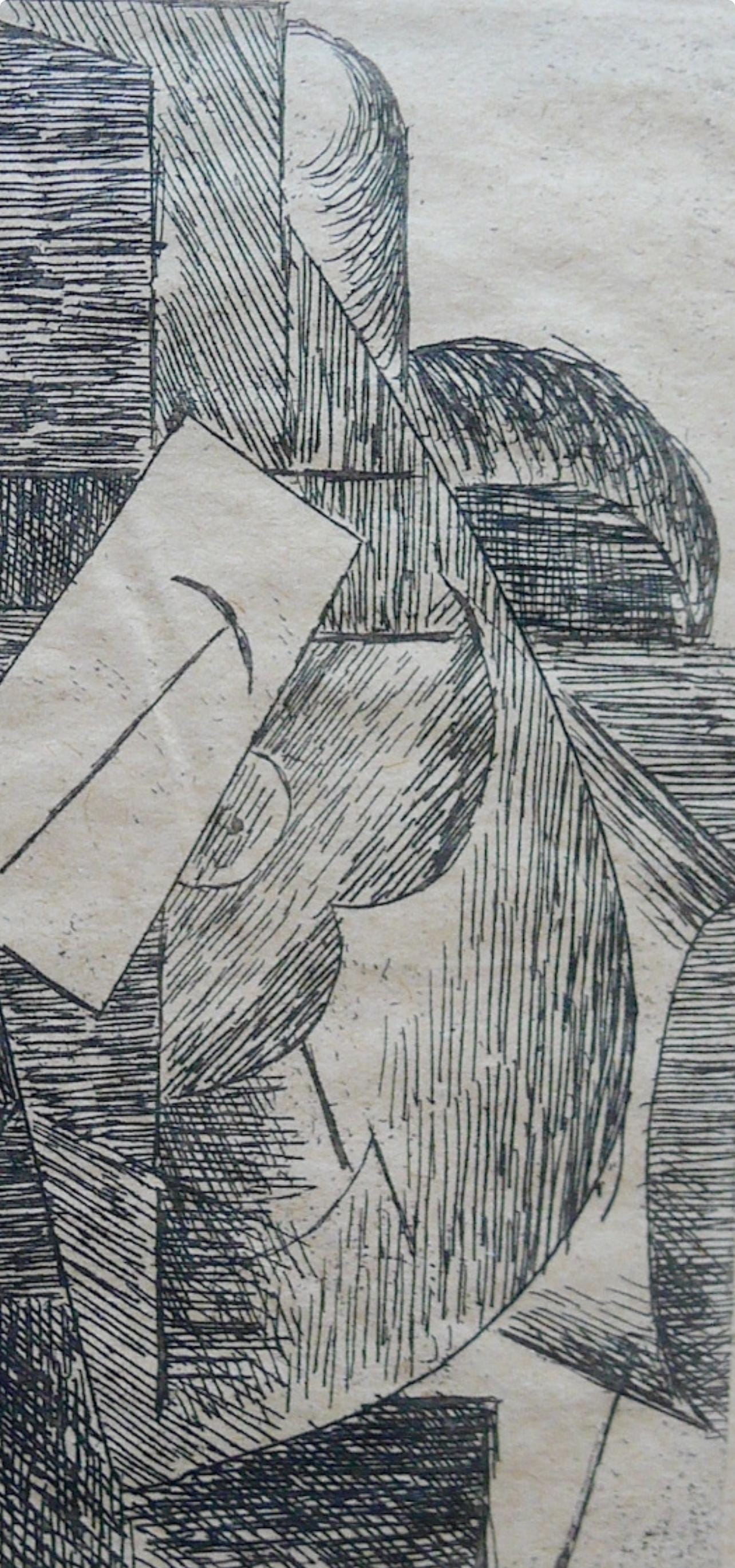 Pablo Picasso, L'Homme Au Chapeau (Bloch 29; Baer 42; Cramer 46), Du Cubisme, Etching