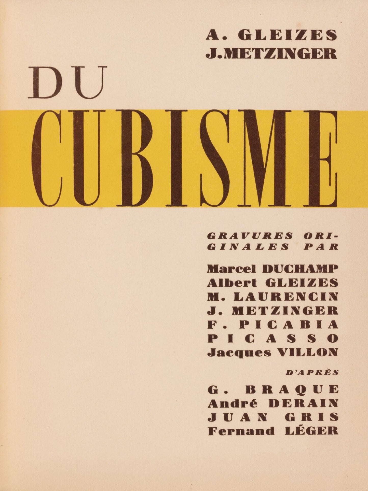 Francis Picabia, Composition, Du Cubisme, Etching
