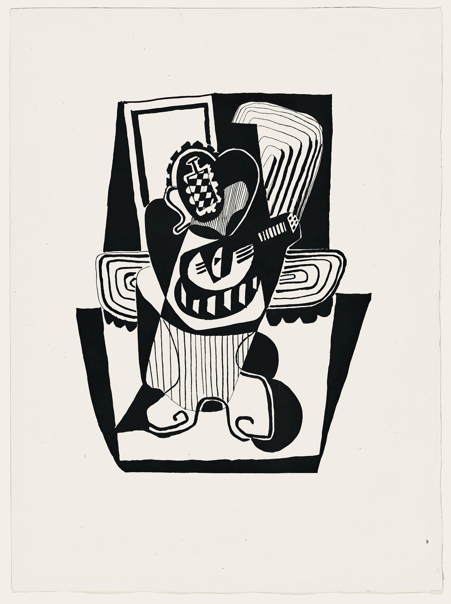 Pablo Picasso, Composition (Monod 10485), Hlne Chez Archive De Illustrations De Pablo Picasso,