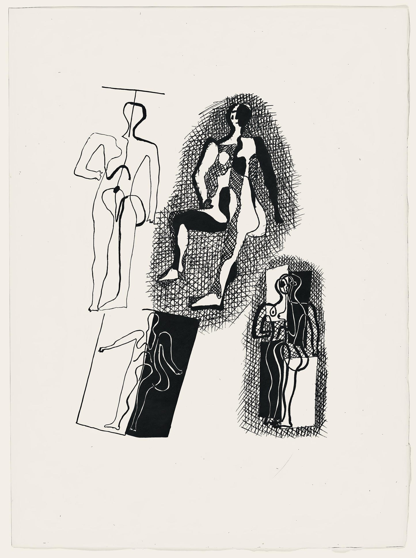Pablo Picasso, Composition (Monod 10485), Hlne Chez Archive De Illustrations De Pablo Picasso,