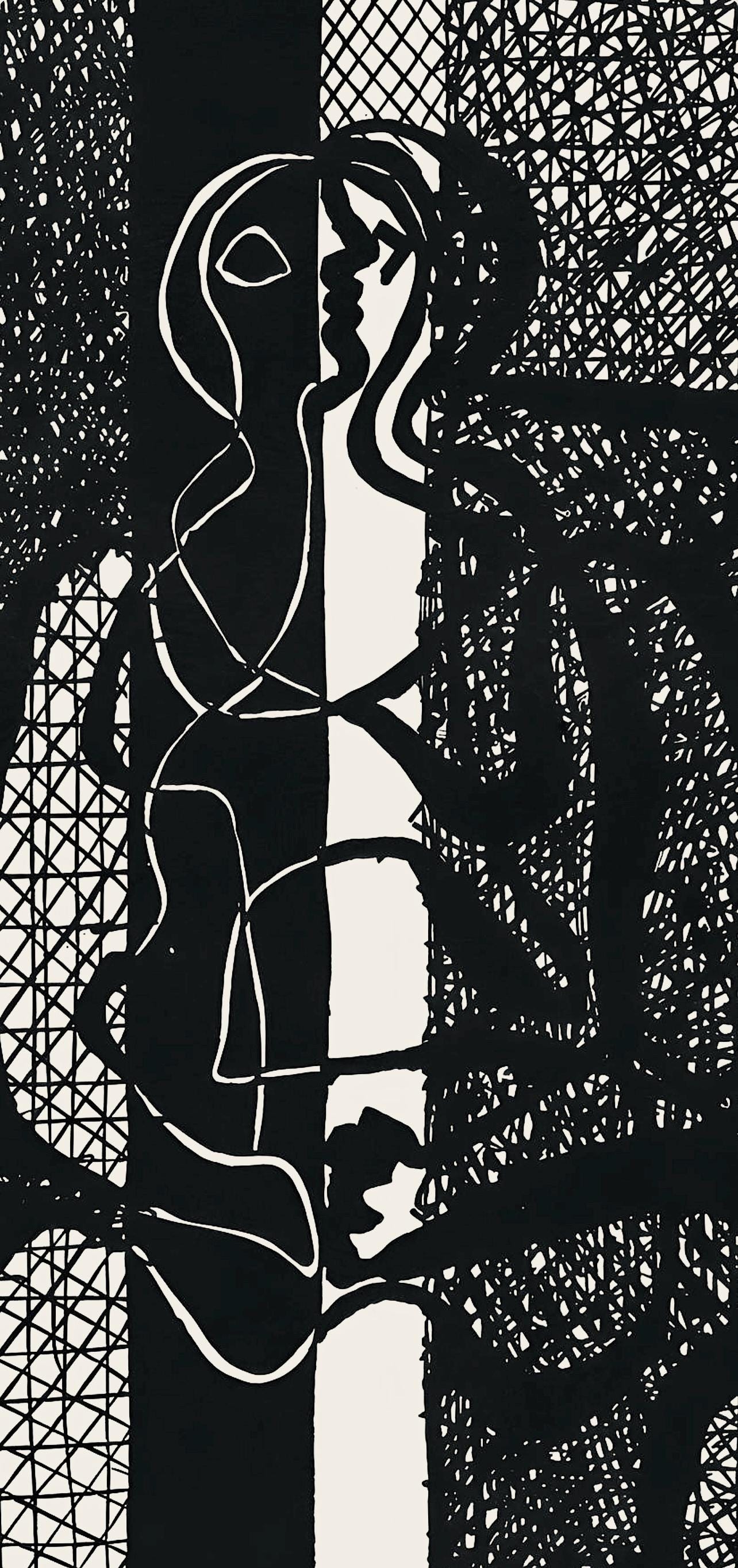 Pablo Picasso, Composition (Monod 10485), Hlne Chez Archive De Illustrations De Pablo Picasso,