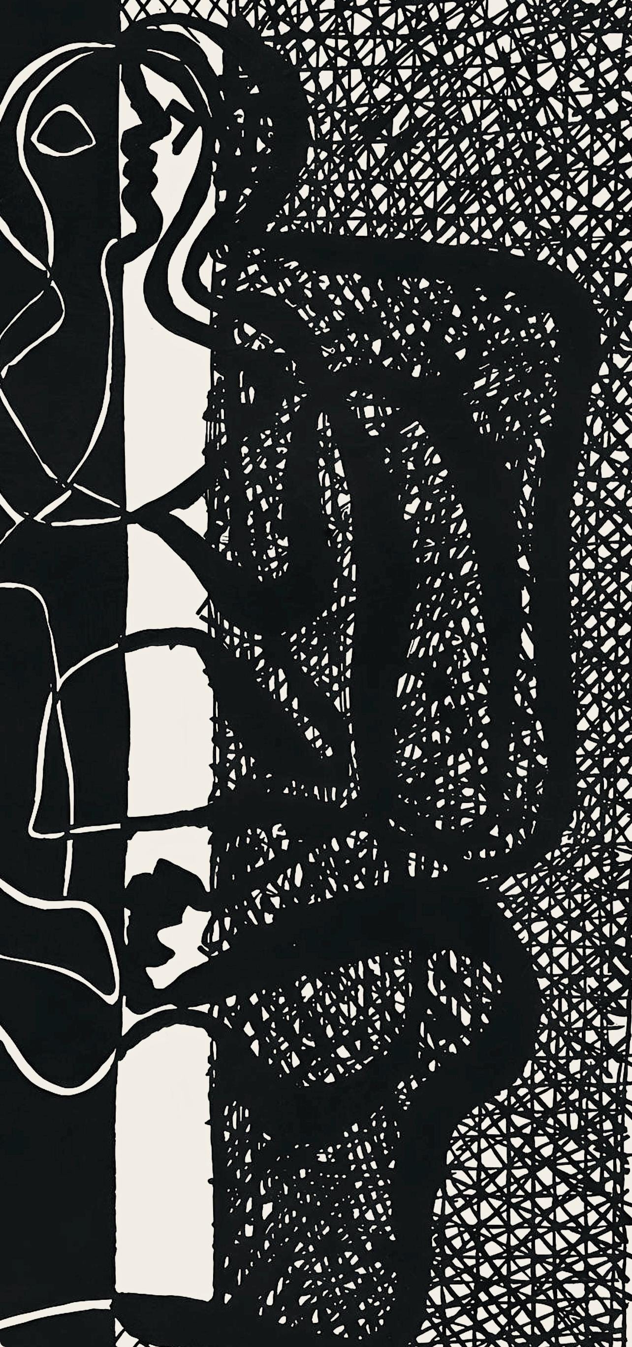 Pablo Picasso, Composition (Monod 10485), Hlne Chez Archive De Illustrations De Pablo Picasso,
