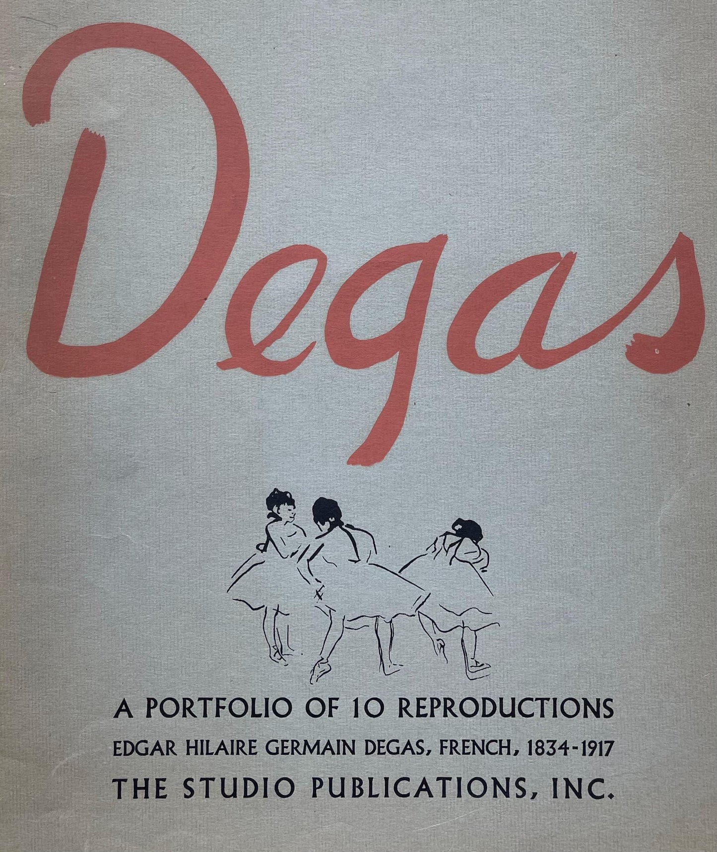 Edgar Degas, Dancer Touching Her Earring, Ten Ballet Sketches, Lithograph