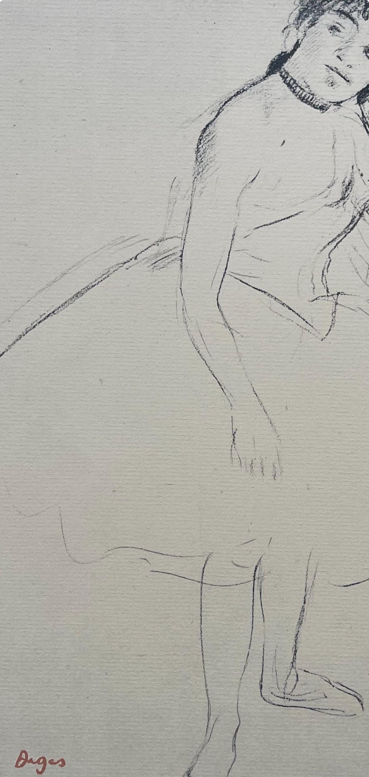 Edgar Degas, Dancer Touching Her Earring, Ten Ballet Sketches, Lithograph