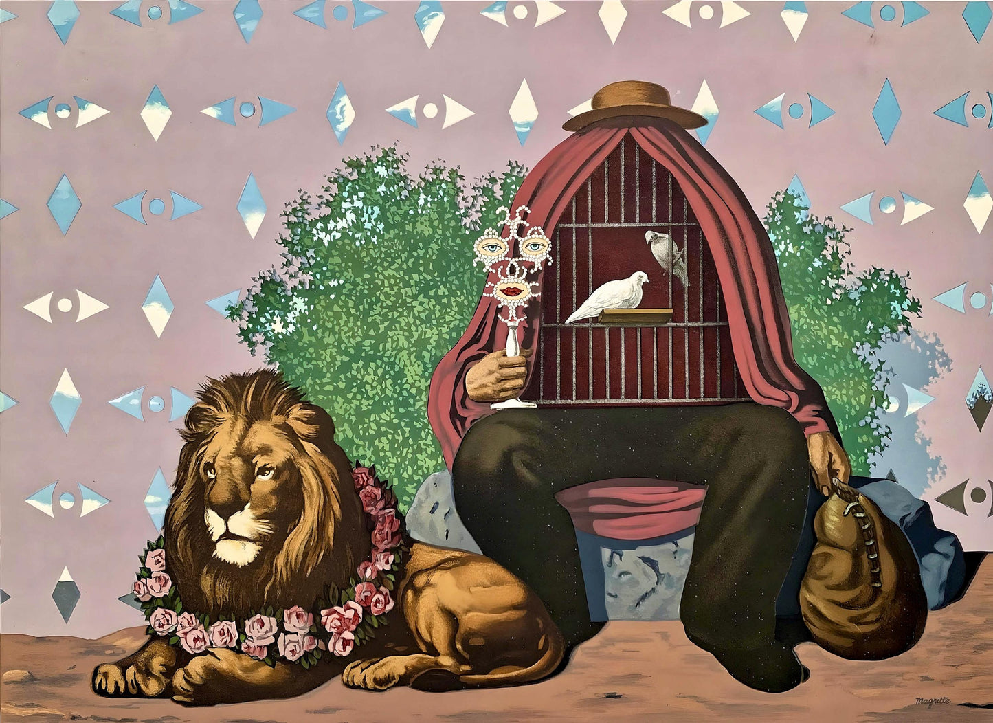 Ren Magritte, Deux Tourterelles, Dans La Chaude Pnombre De Leur Maison, Les Enfants Trouvs De