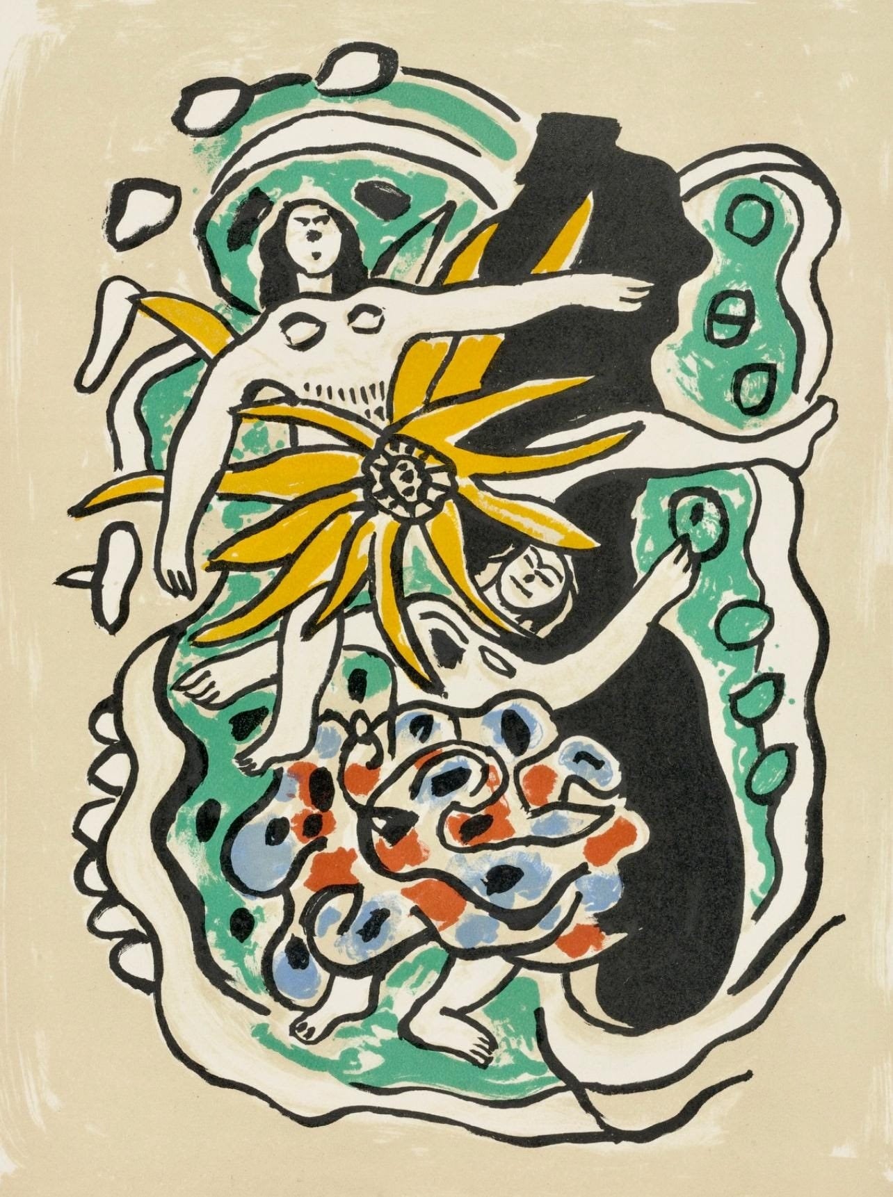 Fernand Lger, Composition, Cirque, Lithographies Originales, Lithograph