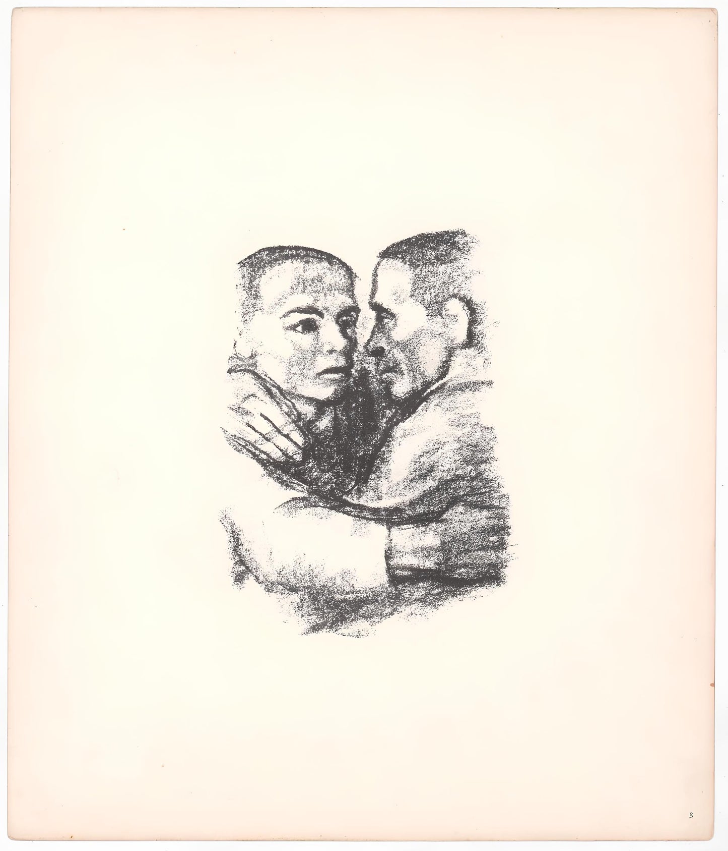Kthe Kollwitz, Brotherhood (Verbrderung), Lithograph