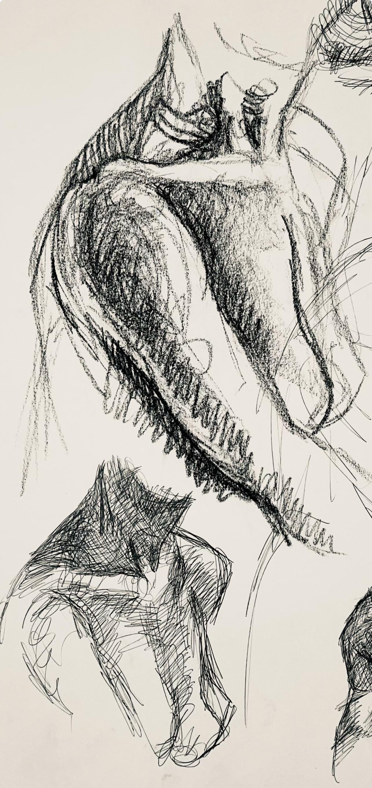 Ian Hornak, Renaissance Female Nude Figure Study, 1963, Original Drawing