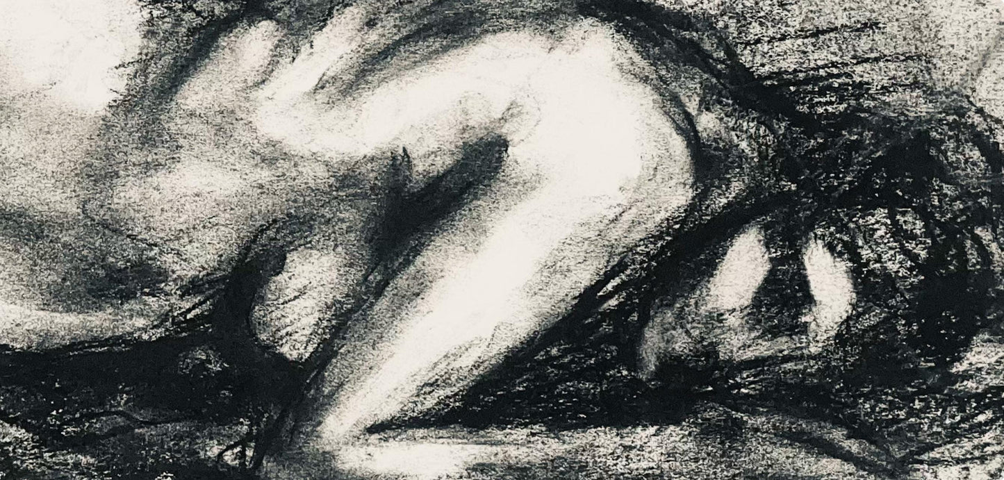 Ian Hornak, Renaissance Female Nude Figure Study, 1963, Original Drawing