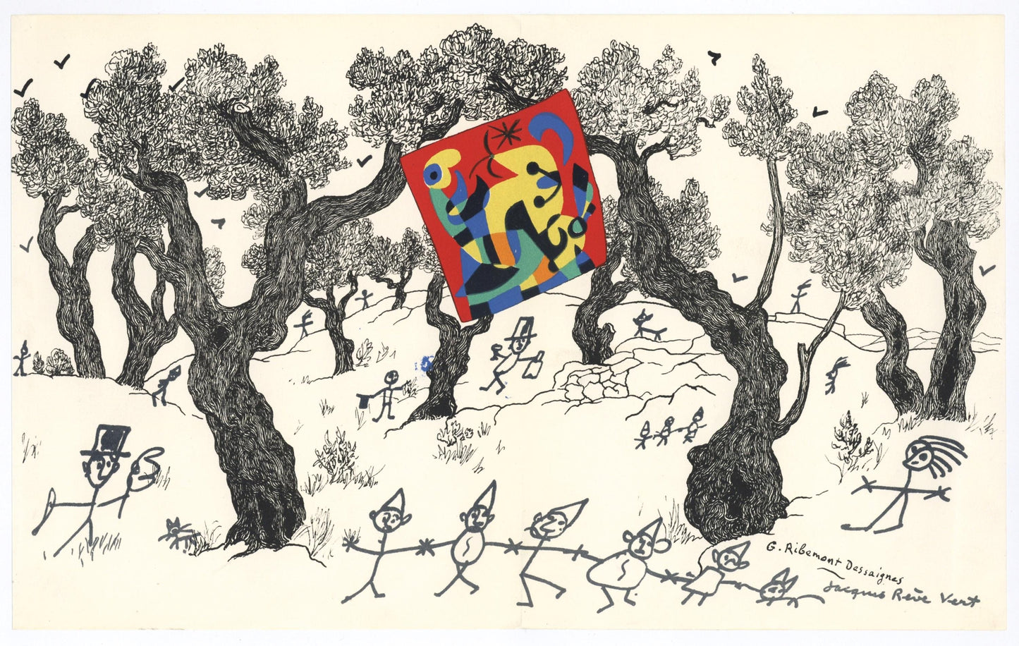Joan Mir, Jacques Prvert, Composition (Cramer 39), Joan Mir, Lithograph