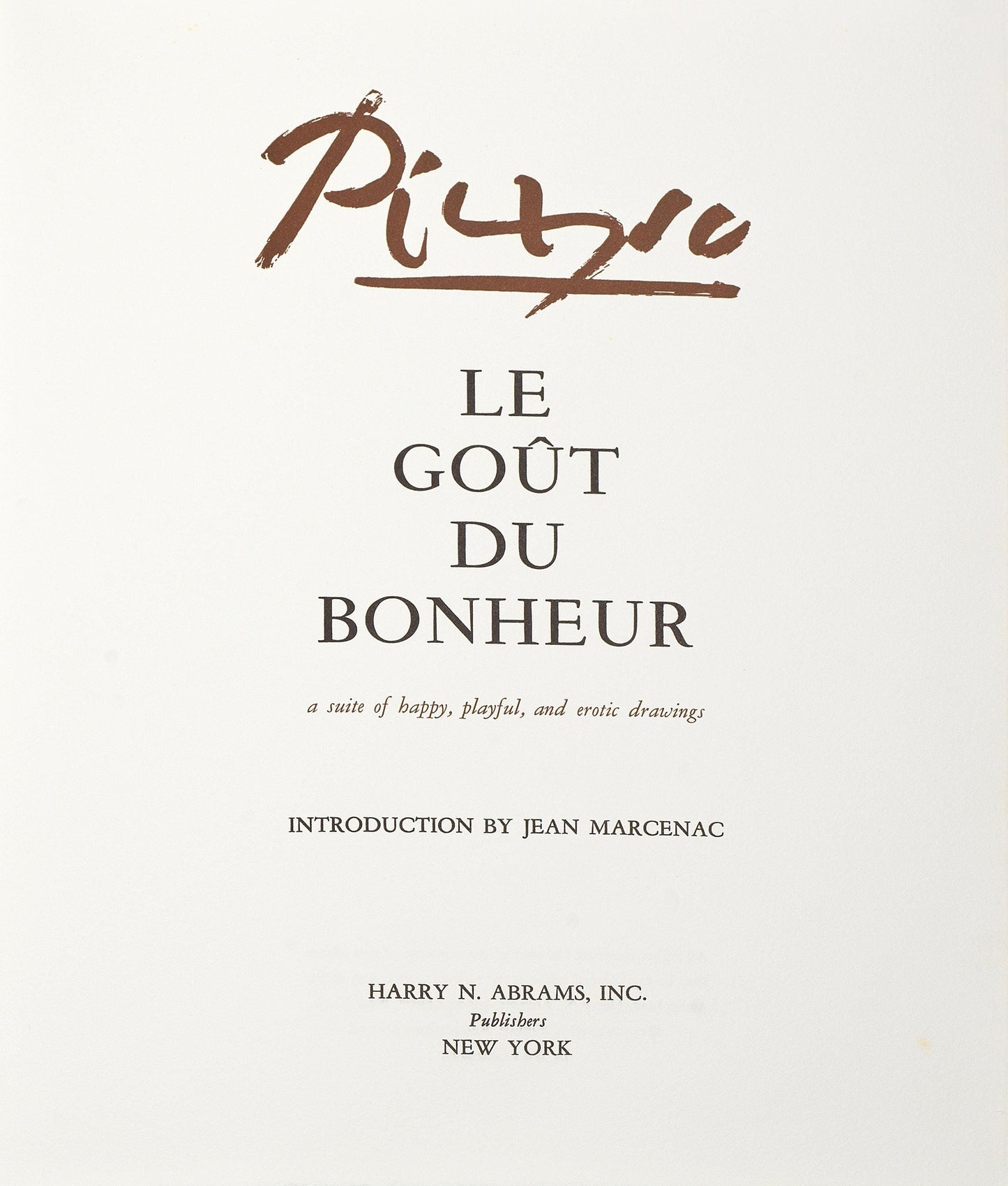 Pablo Picasso, Composition, Le Got Du Bonheur (Cramer 148; Bloch 2013), Mixed Media Lithograph