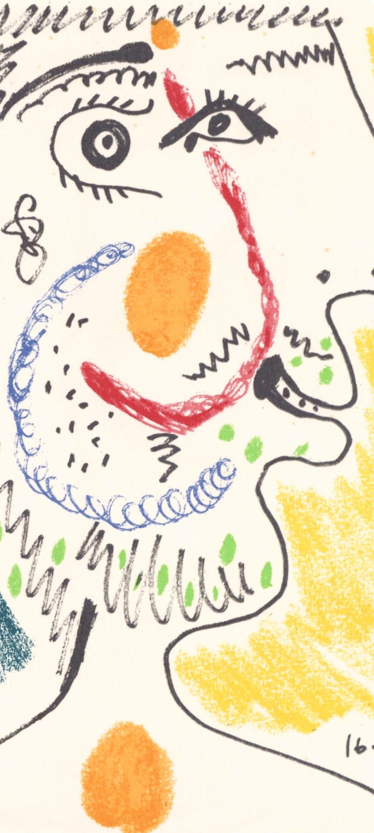 Pablo Picasso, Composition, Le Got Du Bonheur (Cramer 148; Bloch 2013), Mixed Media Lithograph