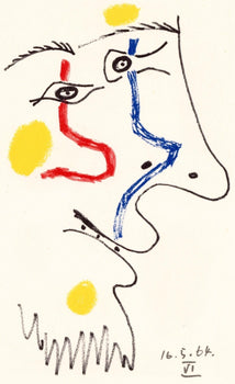 Pablo Picasso, Composition, Le Got Du Bonheur (Cramer 148; Bloch 2013), Mixed Media Lithograph