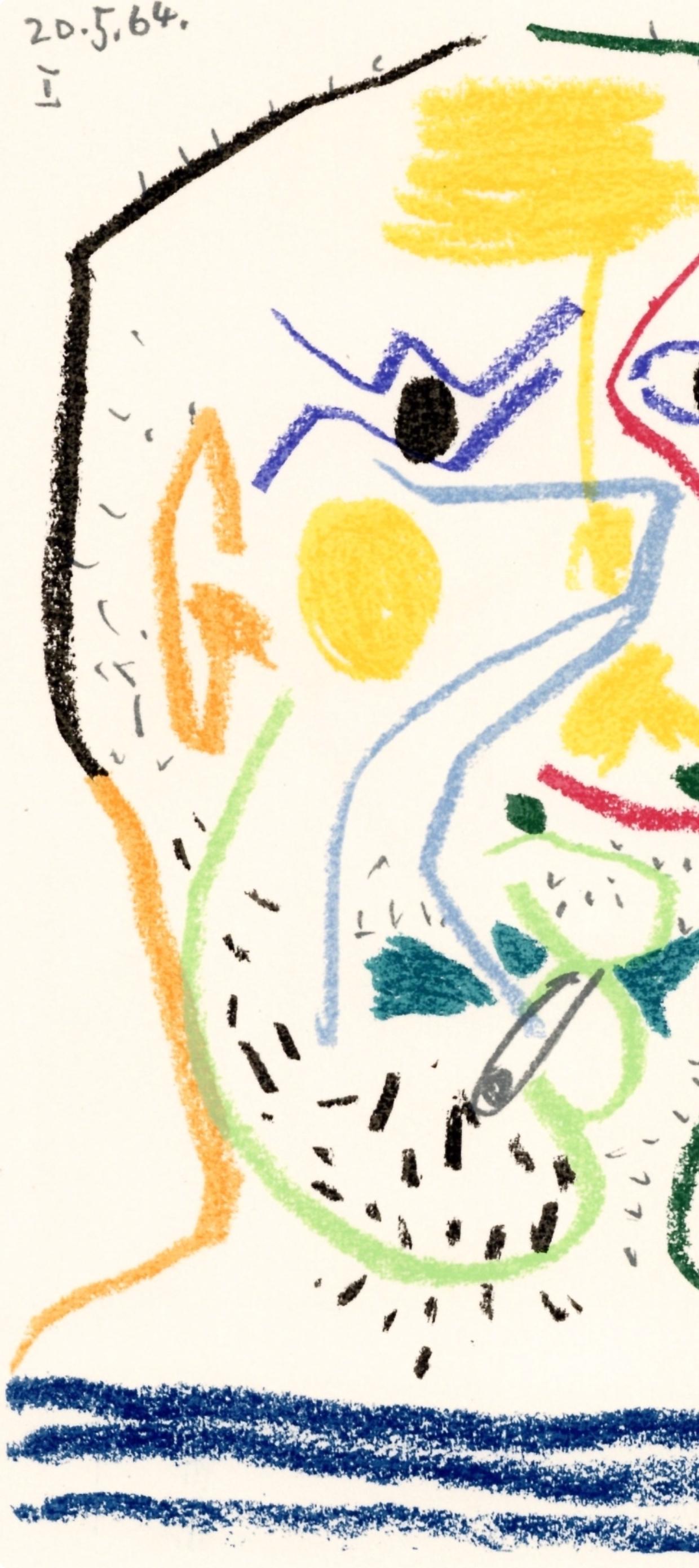 Pablo Picasso, Composition, Le Got Du Bonheur (Cramer 148; Bloch 2013), Mixed Media Lithograph