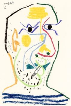Pablo Picasso, Composition, Le Got Du Bonheur (Cramer 148; Bloch 2013), Mixed Media Lithograph