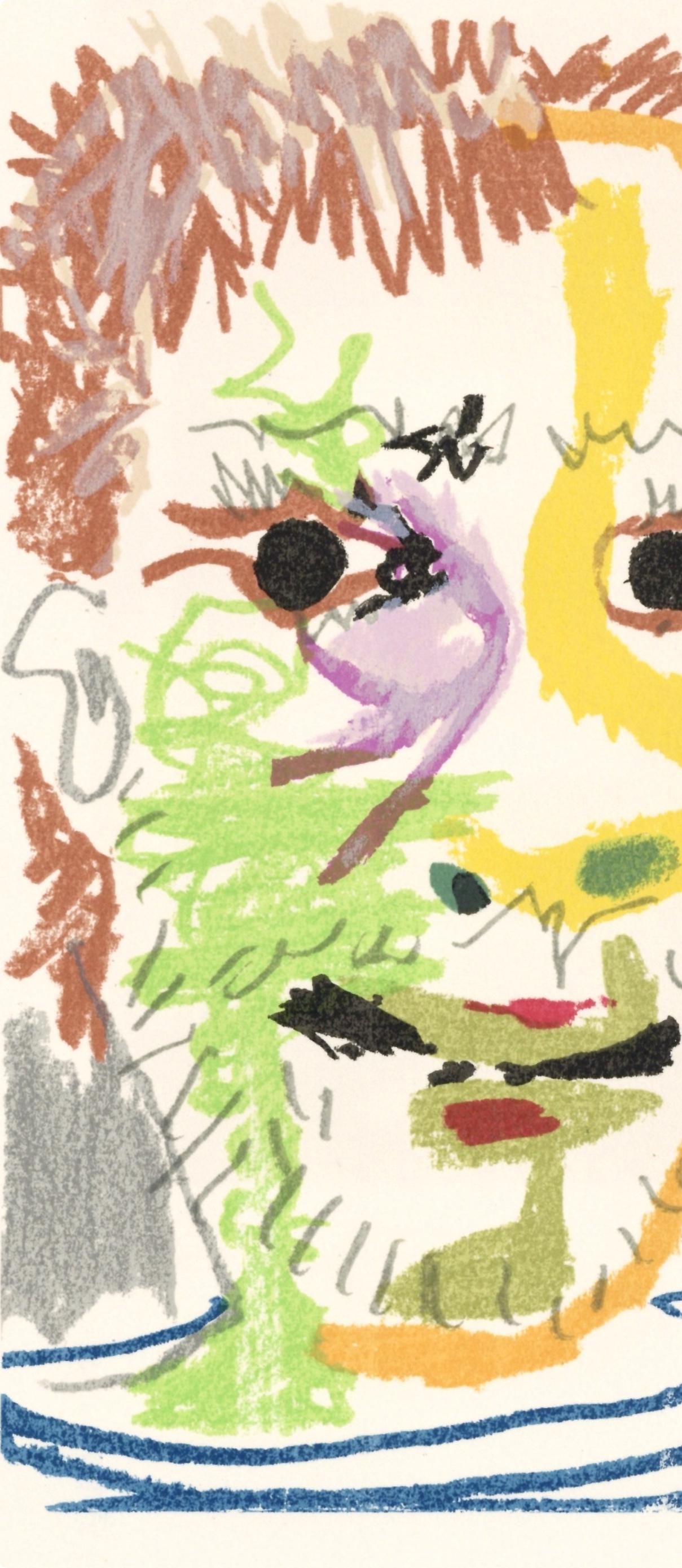 Pablo Picasso, Composition, Le Got Du Bonheur (Cramer 148; Bloch 2013), Mixed Media Lithograph