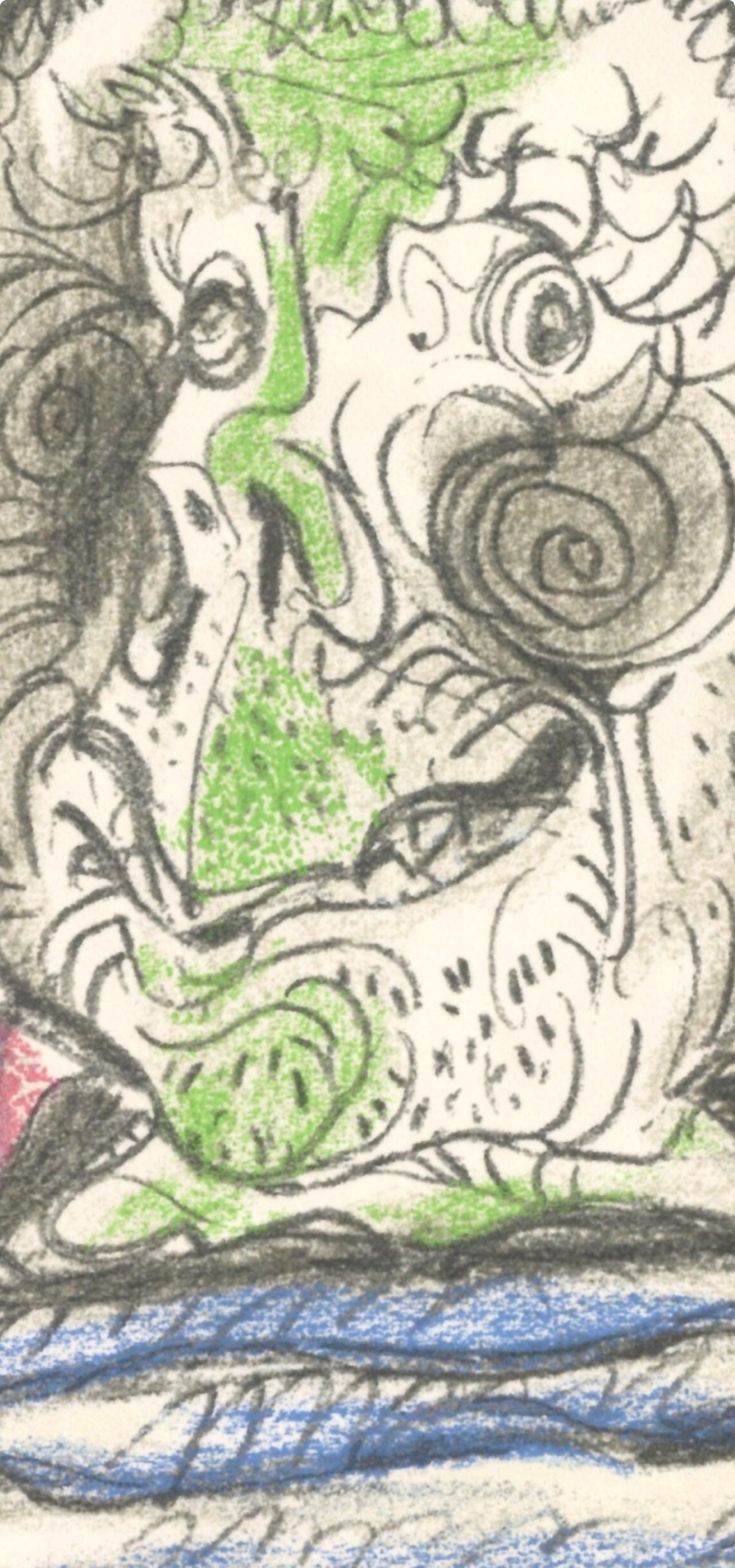 Pablo Picasso, Composition, Le Got Du Bonheur (Cramer 148; Bloch 2013), Mixed Media Lithograph