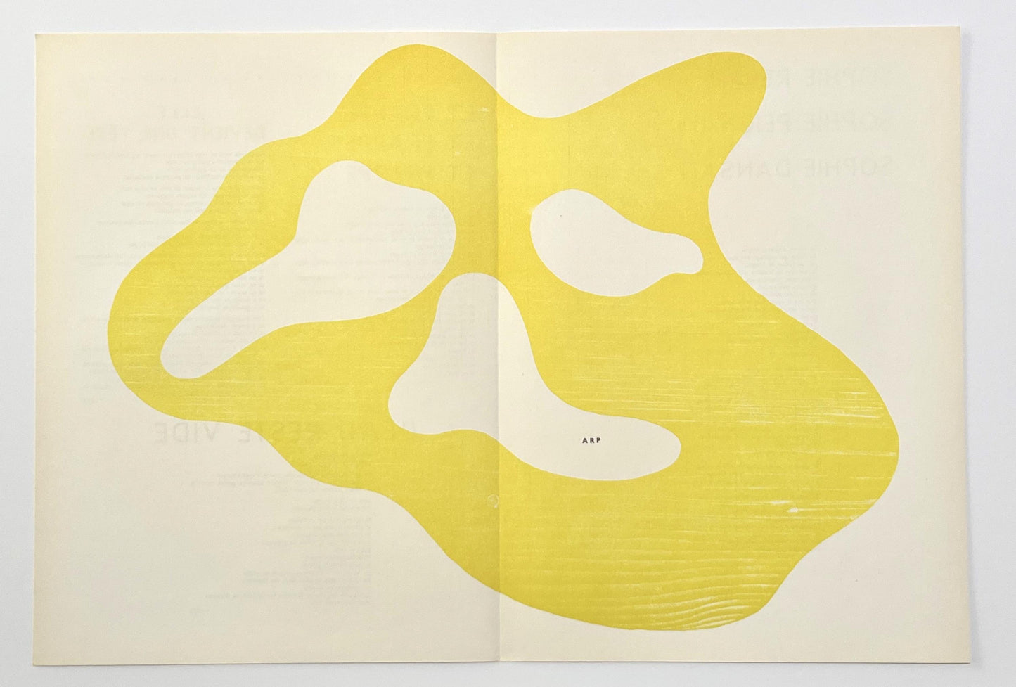Hans Jean Arp, Composition, Derrire Le Miroir, Woodcut