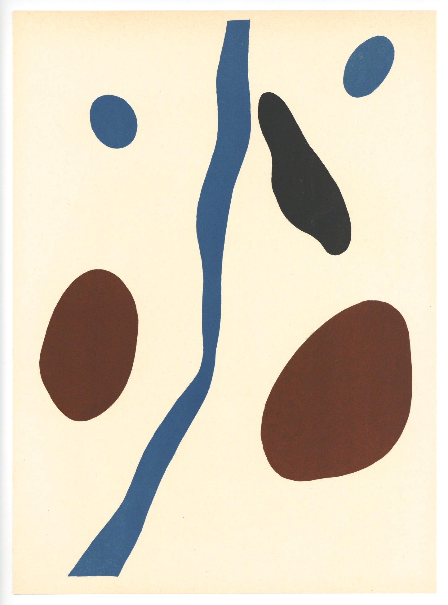 Hans Jean Arp, Composition, Derrire Le Miroir, Lithograph