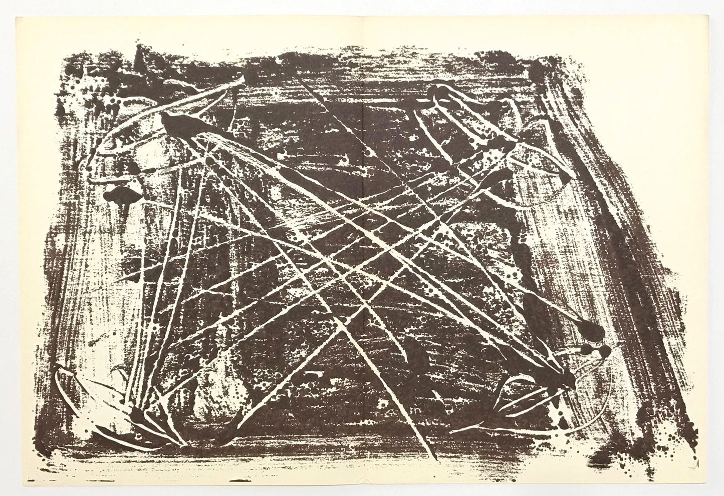 Antoni Tpies, Composition, Derrire Le Miroir, Lithograph
