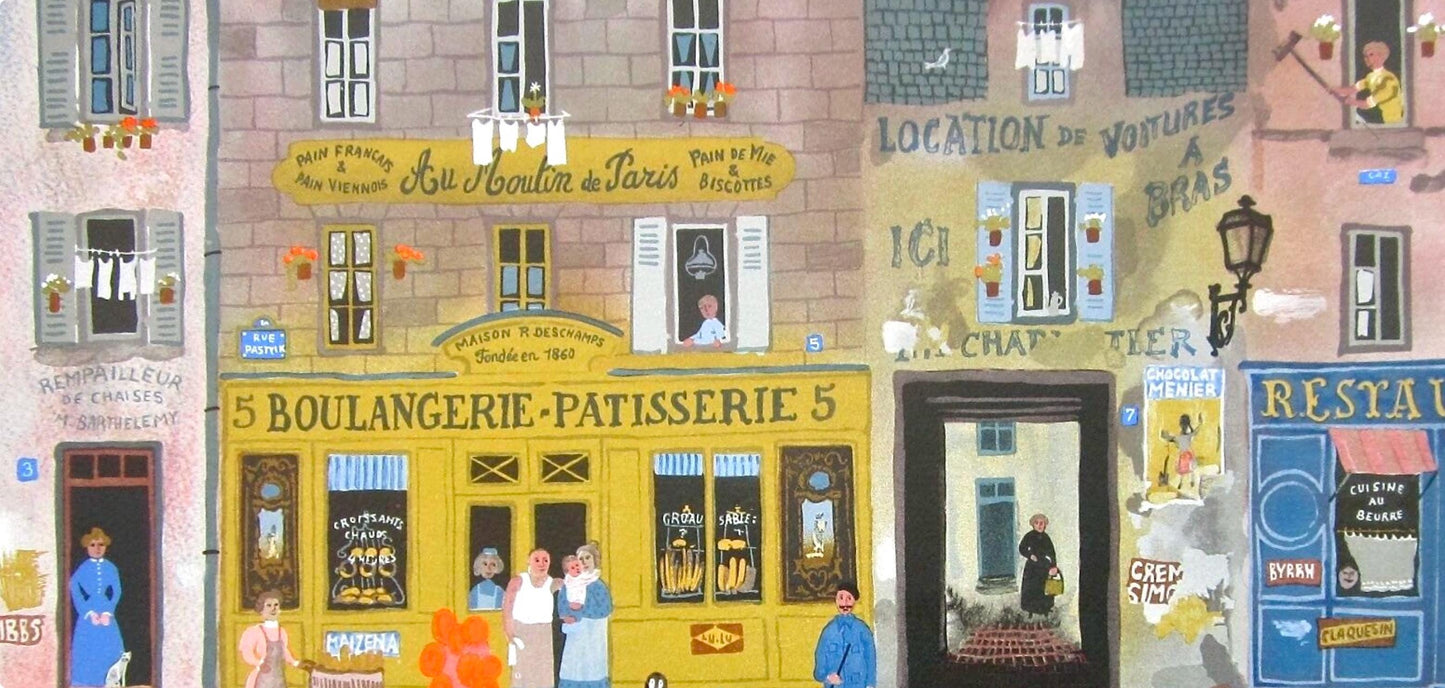 Michel Delacroix, Au Moulin De Paris, Lithograph