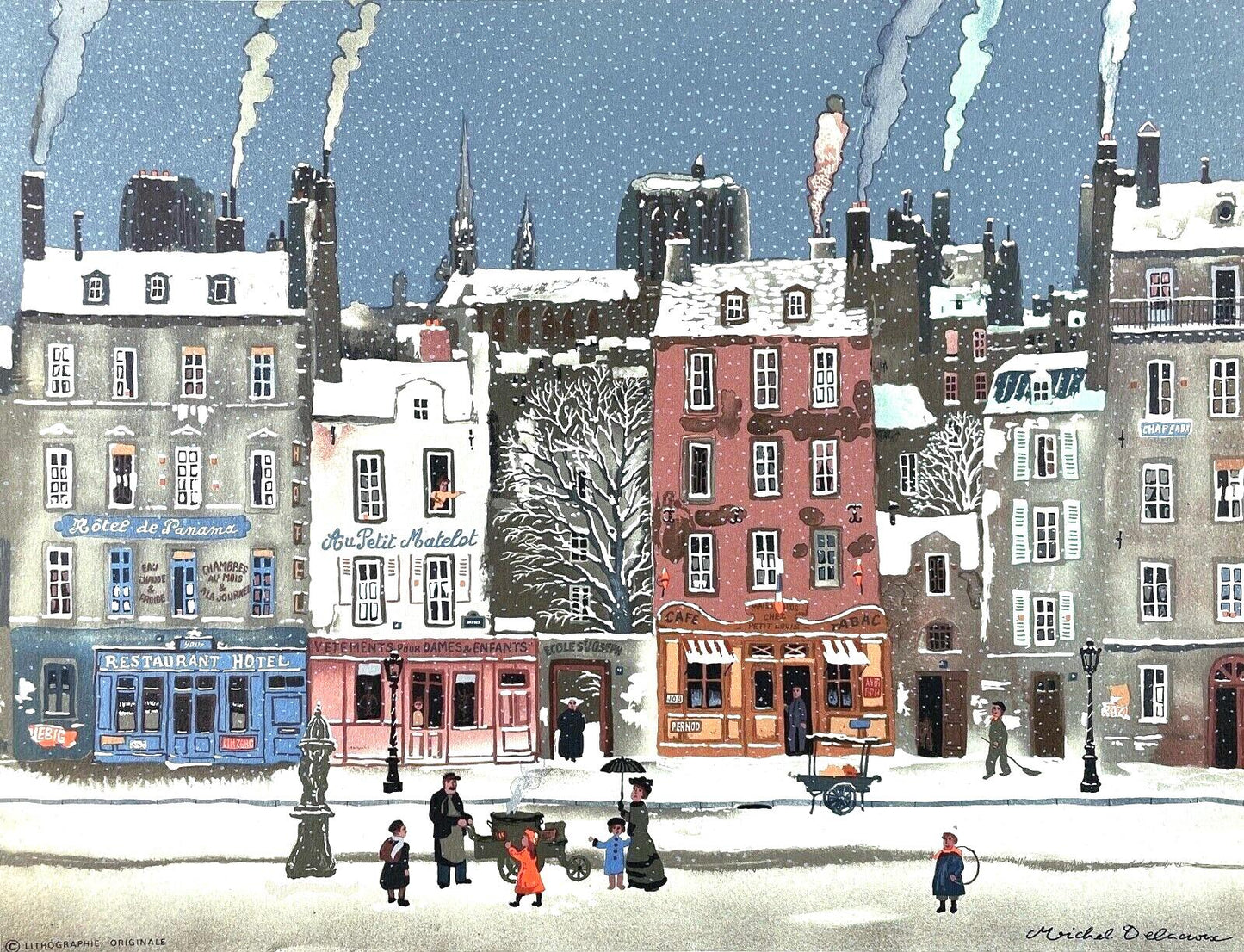 Michel Delacroix, Chauds Les Marrons, Lithograph