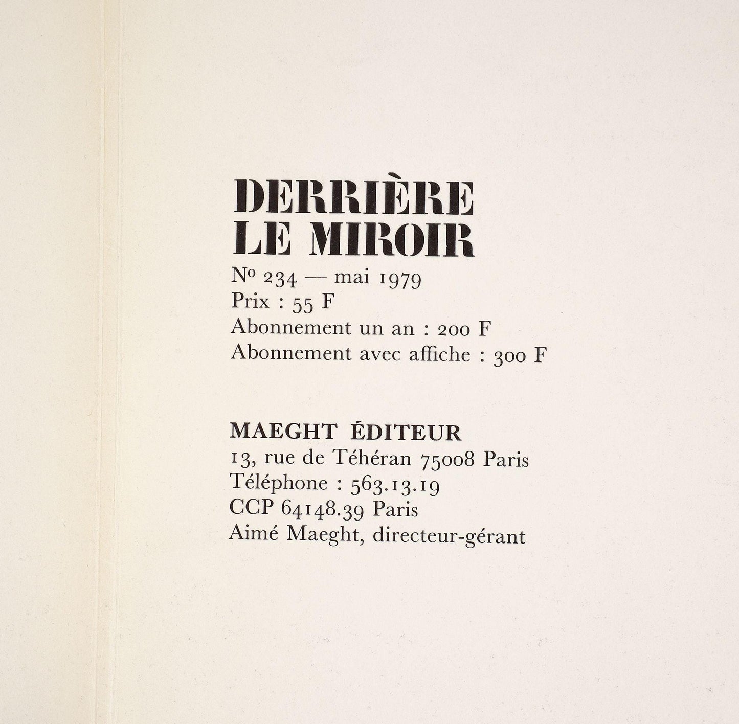 Antoni Tpies, Composition, Derrire Le Miroir, Lithograph