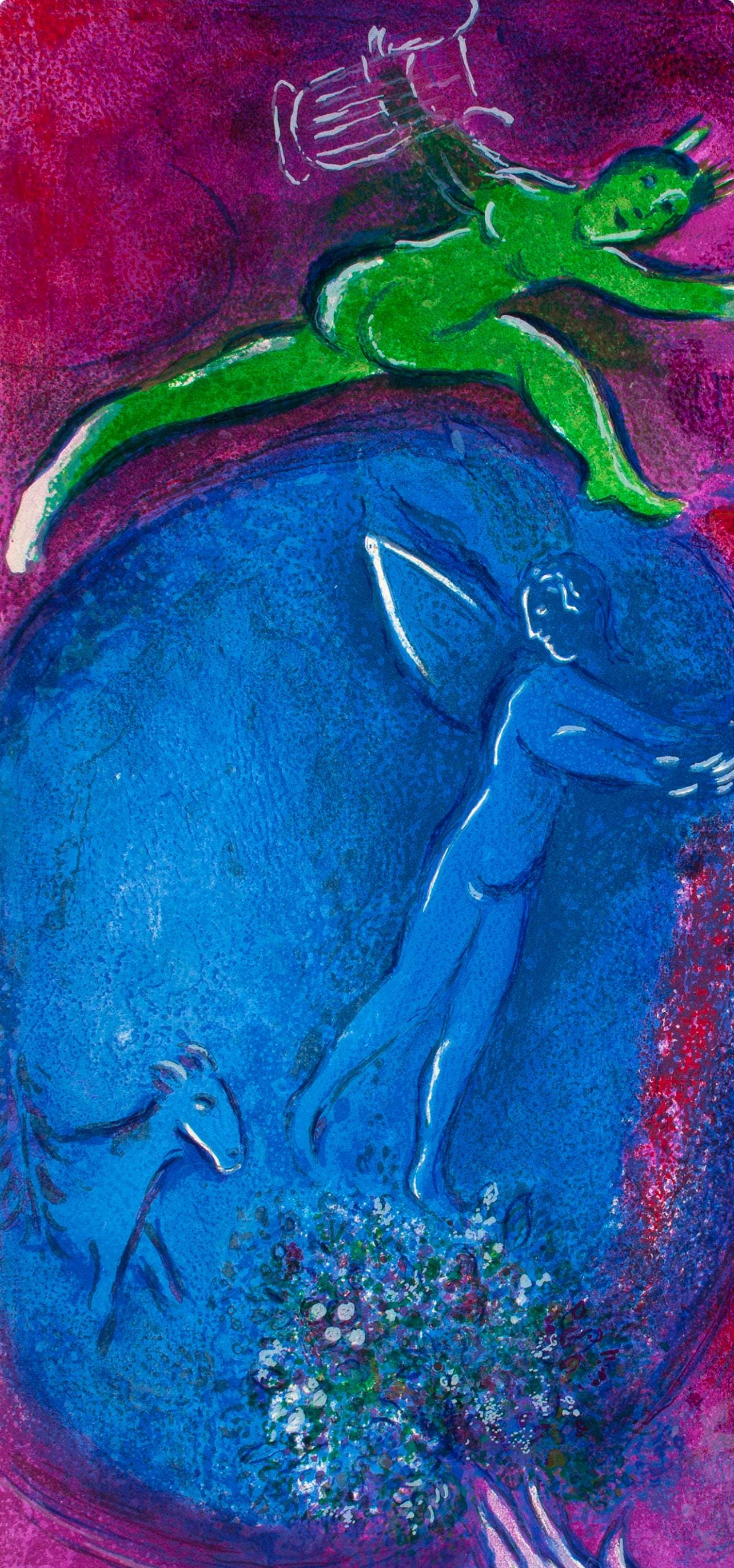 Marc Chagall, Songe De Lamon Et De Dryas, Daphnis Et Chlo, Hliogravure
