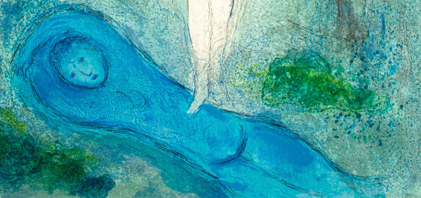 Marc Chagall, Le Baiser De Chlo, Daphnis Et Chlo, Hliogravure