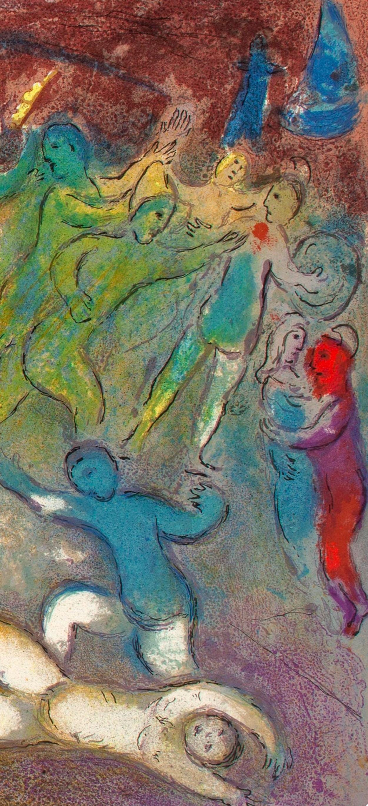 Marc Chagall, Enlvement De Chlo, Daphnis Et Chlo, Hliogravure