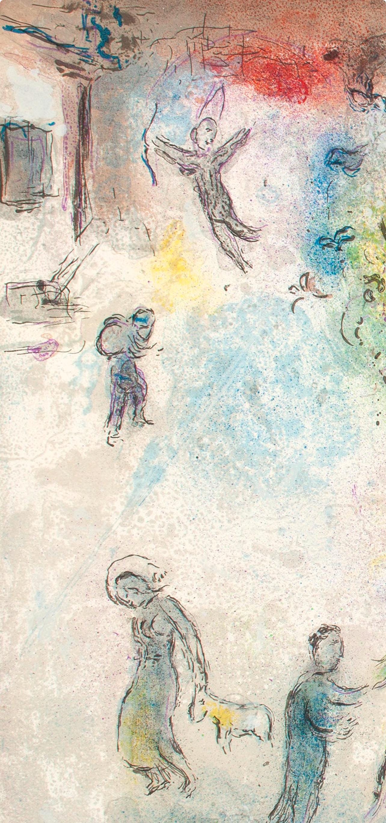Marc Chagall, Le Repas Chez Dryas, Daphnis Et Chlo, Hliogravure
