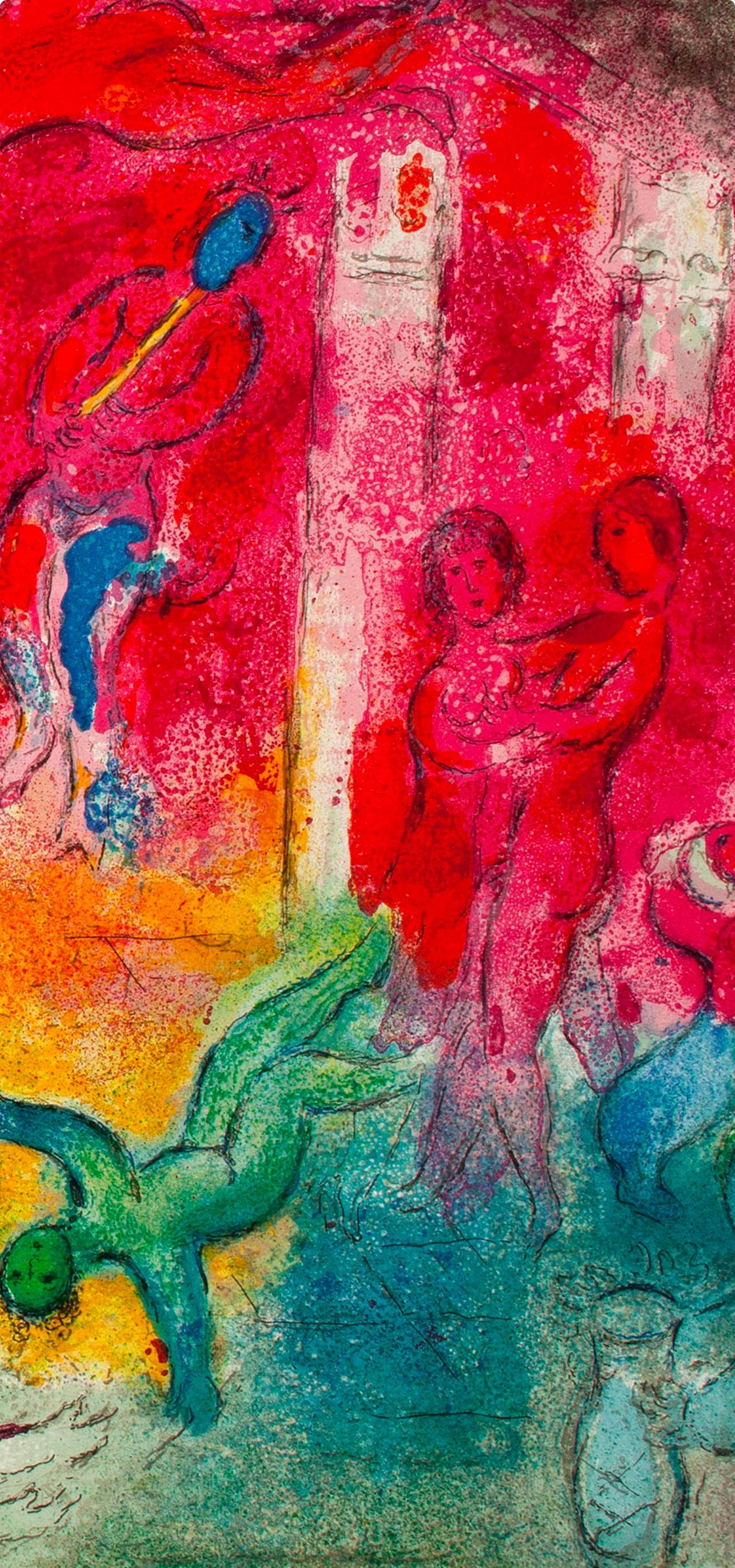 Marc Chagall, Temple Et Histoire De Bacchus, Daphnis Et Chlo, Hliogravure