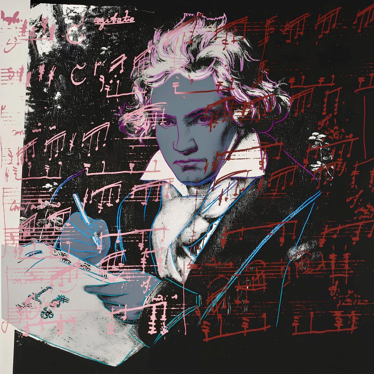 Andy Warhol, Beethoven, N392, N391, N392, N393, Suite Of Four, Official, Sunday B. Morning,