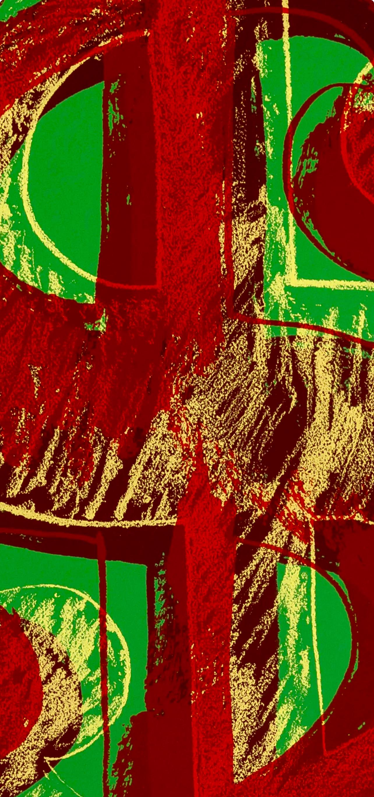 Andy Warhol, Dollar Sign, Green, Official, Sunday B. Morning, Silkscreen