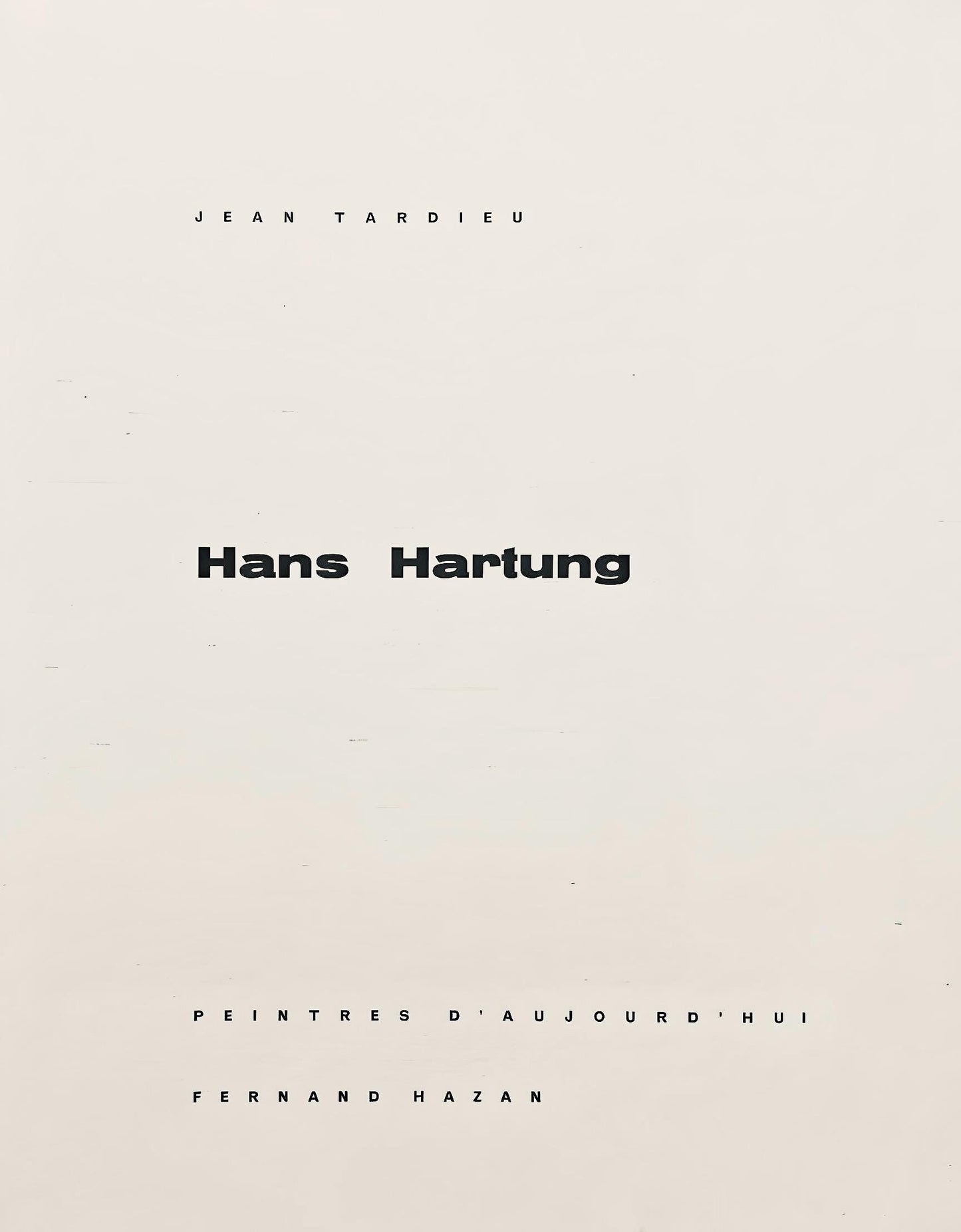 Hans Hartung, Composition, Hans Hartung, Peintres D'Aujourd'Hui, Lithograph