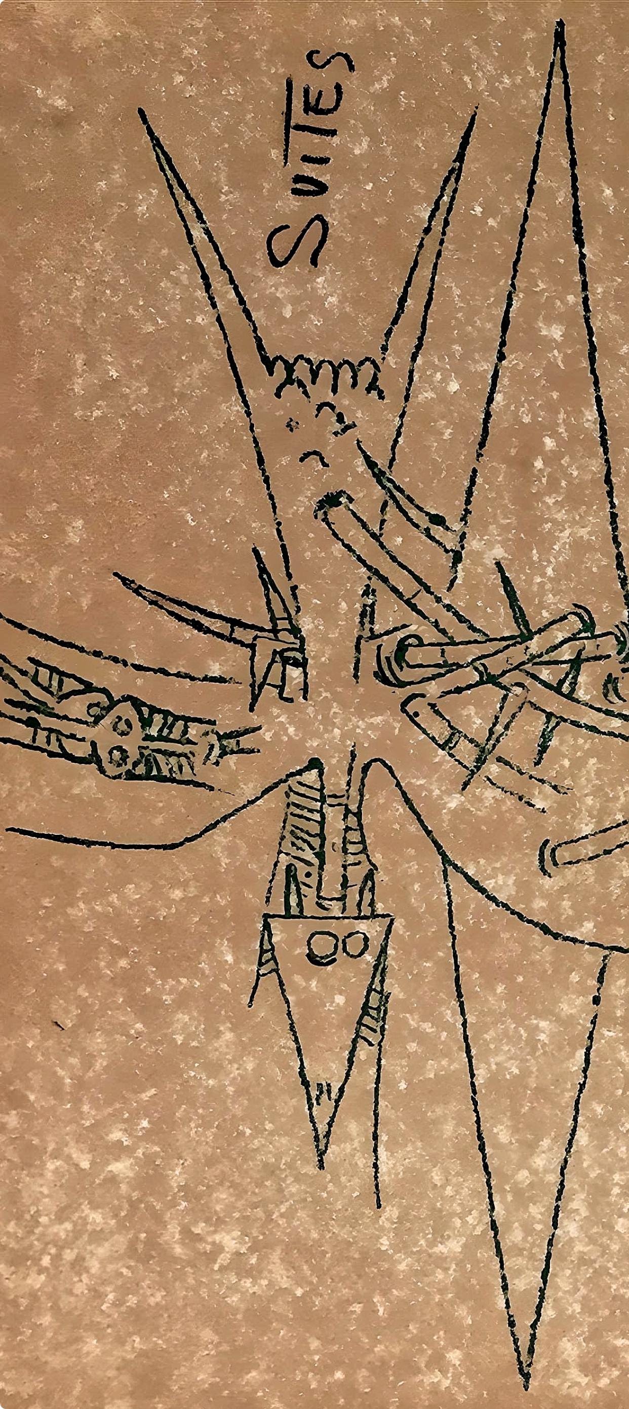Wifredo Lam ???, Composition, Suites N3, Lithograph