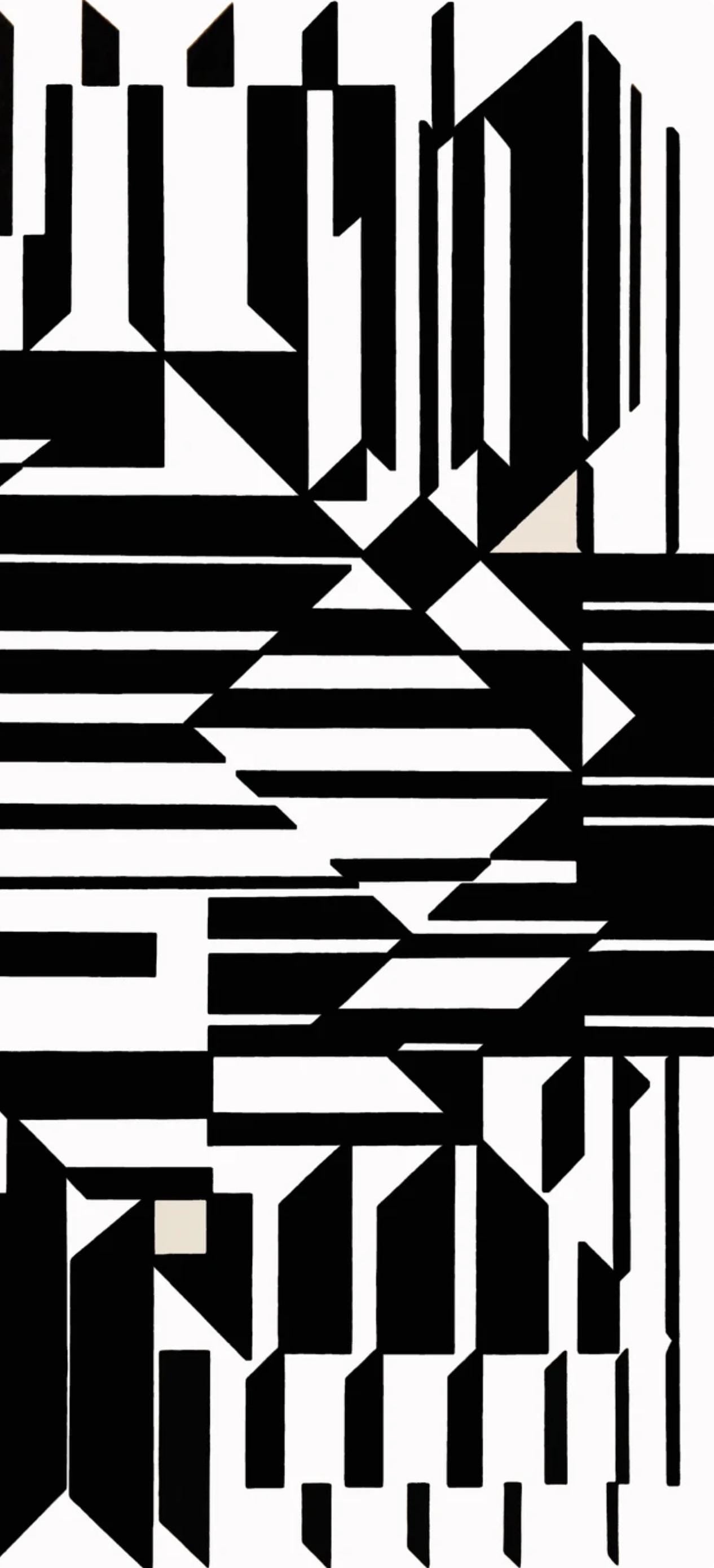 Victor Vasarely, Composition, Linaires, Hliogravure