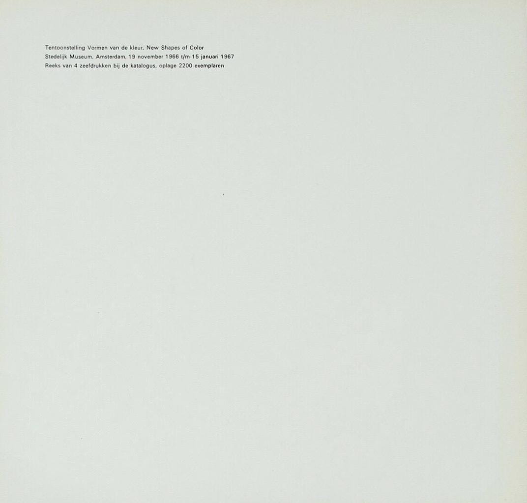William Turnbull, Composition, Vormen Van De Kleur, Silkscreen