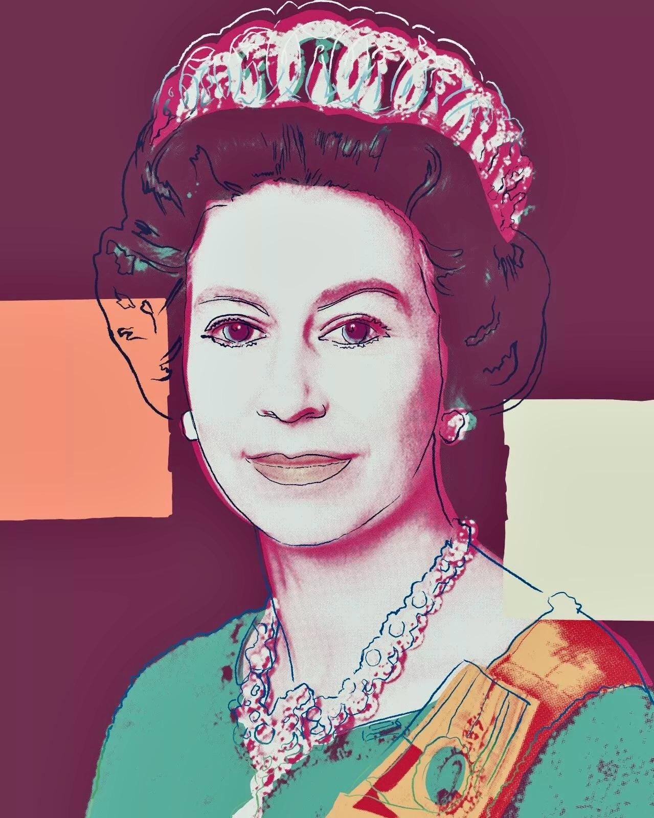Andy Warhol, Queen Elizabeth Ii, N334, N335, N336, N337, Suite Of Four, Official, Sunday B.