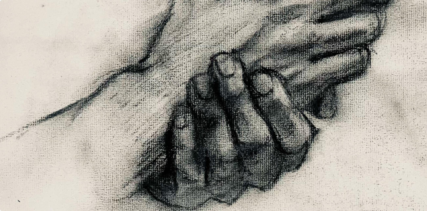 Ian Hornak, Renaissance Hand Study, 1963, Original Drawing