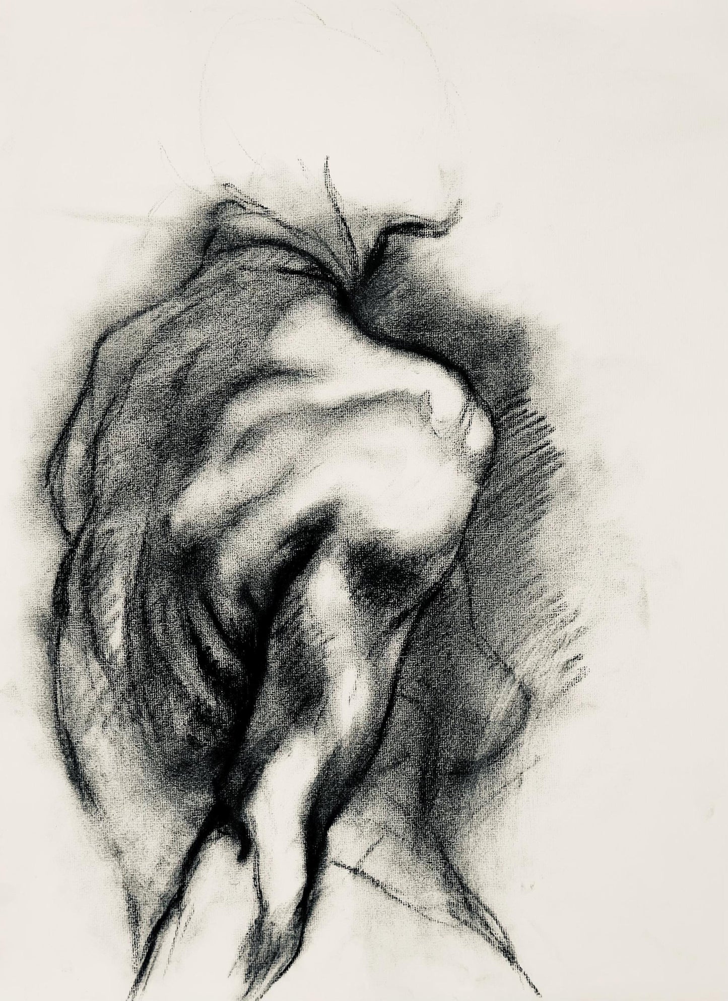Ian Hornak, Renaissance Female Nude Figure Study, 1963, Original Drawing
