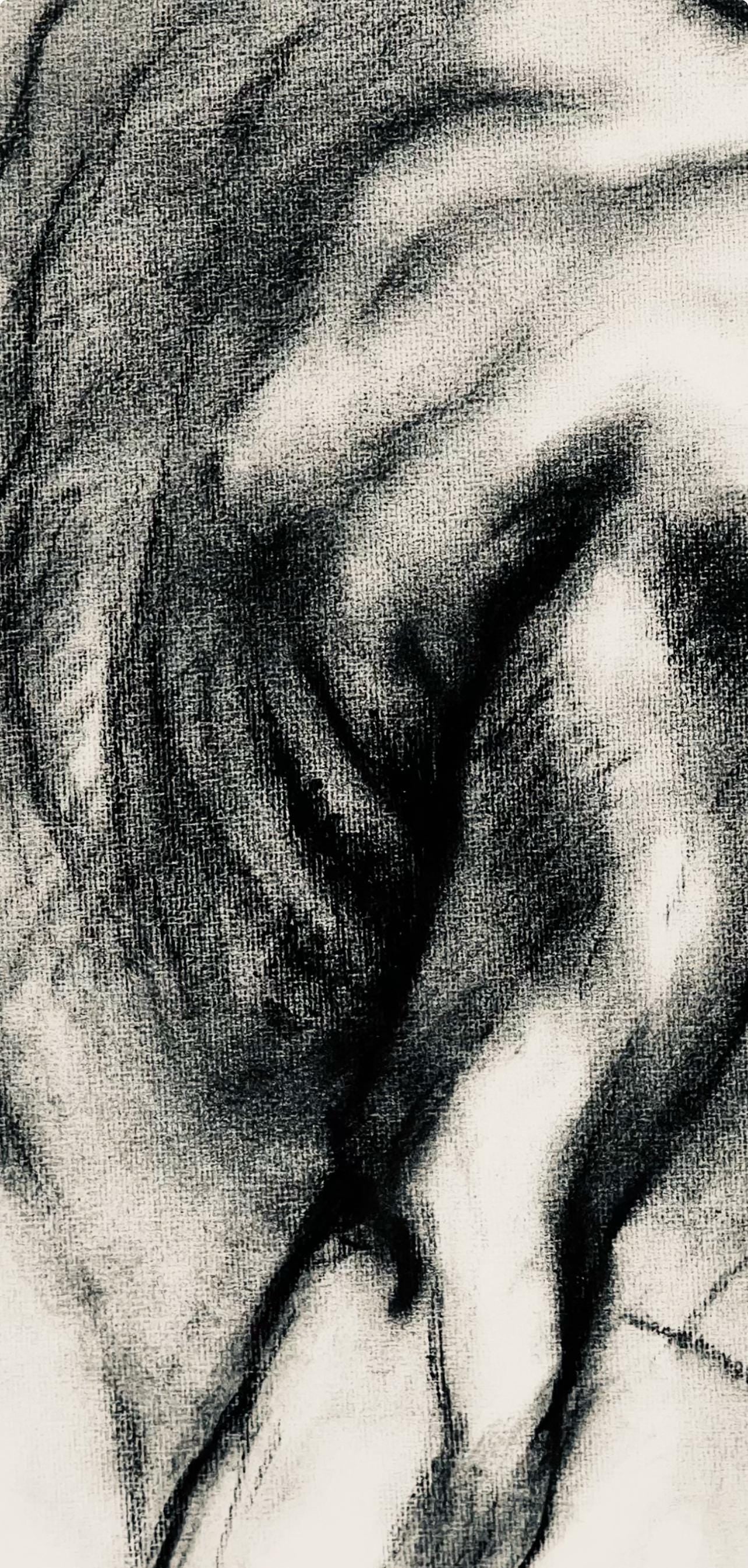 Ian Hornak, Renaissance Female Nude Figure Study, 1963, Original Drawing