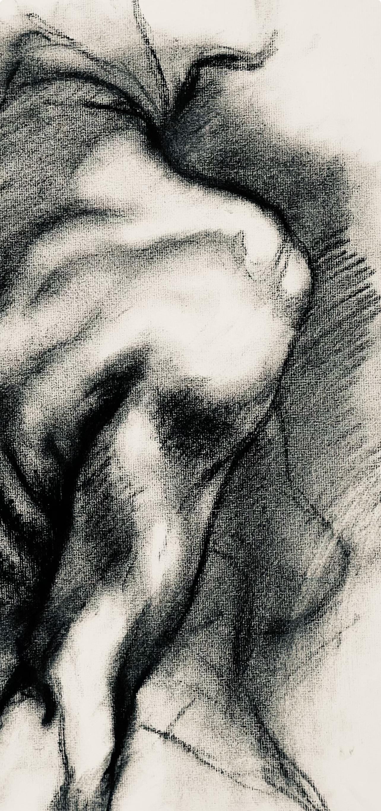 Ian Hornak, Renaissance Female Nude Figure Study, 1963, Original Drawing